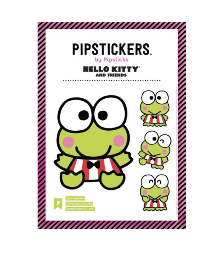 Fuzzy Keroppi Stickers