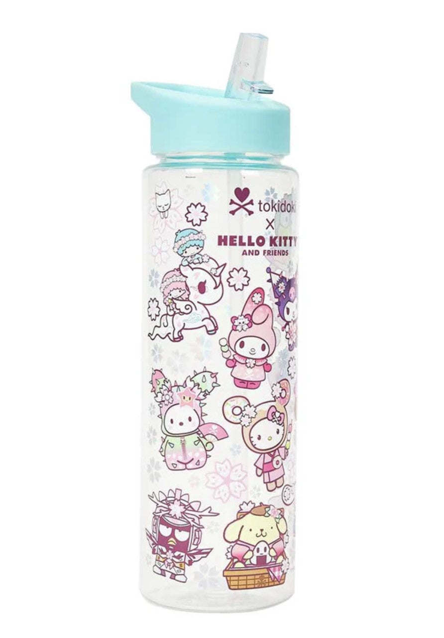 tokidoki x Hello Kitty and Friends Sakura Festival Water Bottle