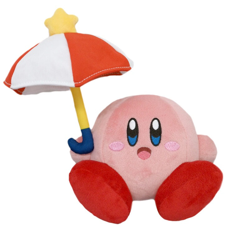 Plush Kirby Parasol 6in Super Mario