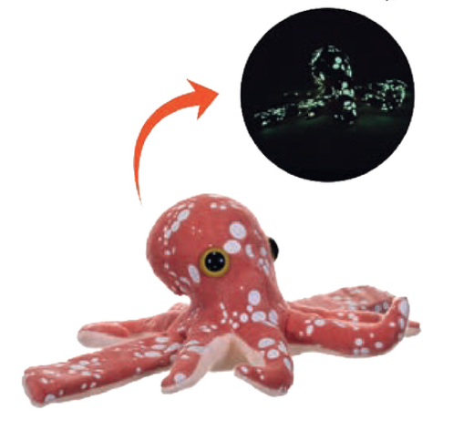 Glow Octopus Plush Hugger Wrap Bracelet