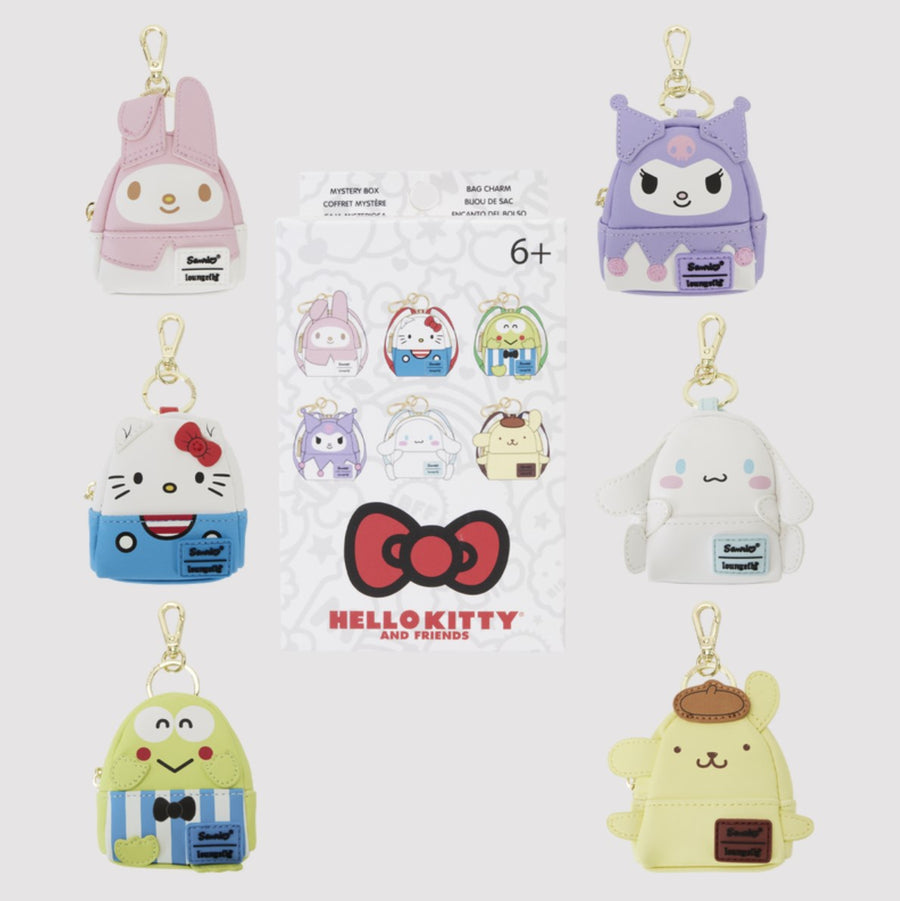 Sanrio Hello Kitty and Friends 50th Anniversary Surprise Box Mini Backpack Keychain