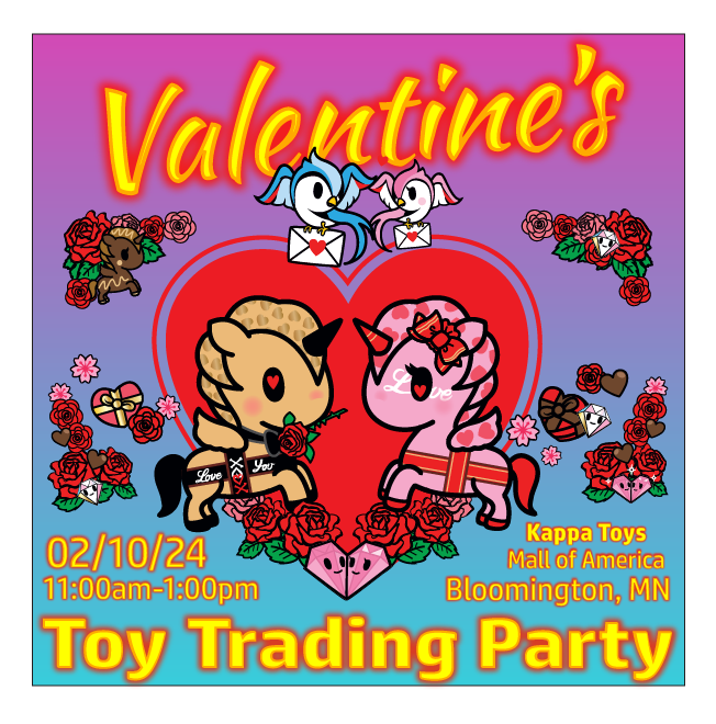Kappa Toys Valentine's Toy Trading Party: Come Trade With Us :) MALL OF AMERICA!