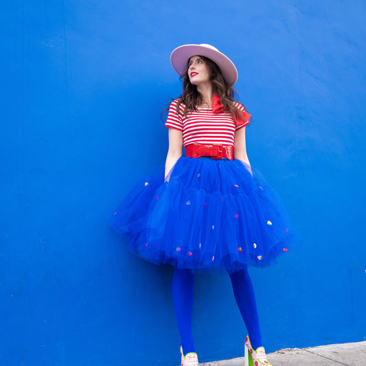 Strawberry Shortcake Premium Adult Berry Blue Tulle Skirt