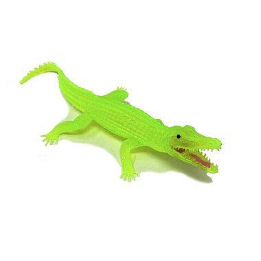 Neon Alligator Squeak Toy