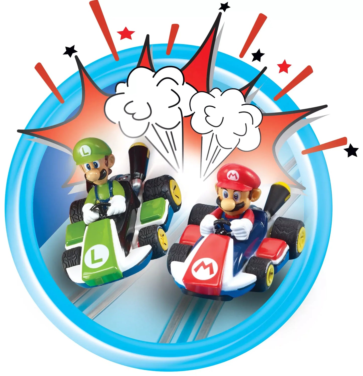 Mario Kart™ Mario vs. Luigi Slot Car Racing Track Set