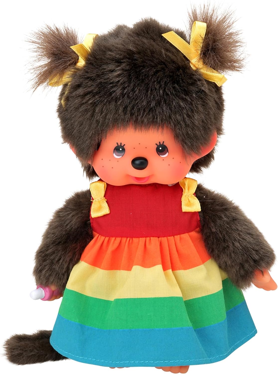 Monchhichi Rainbow Girl Dress 8in Small Plush