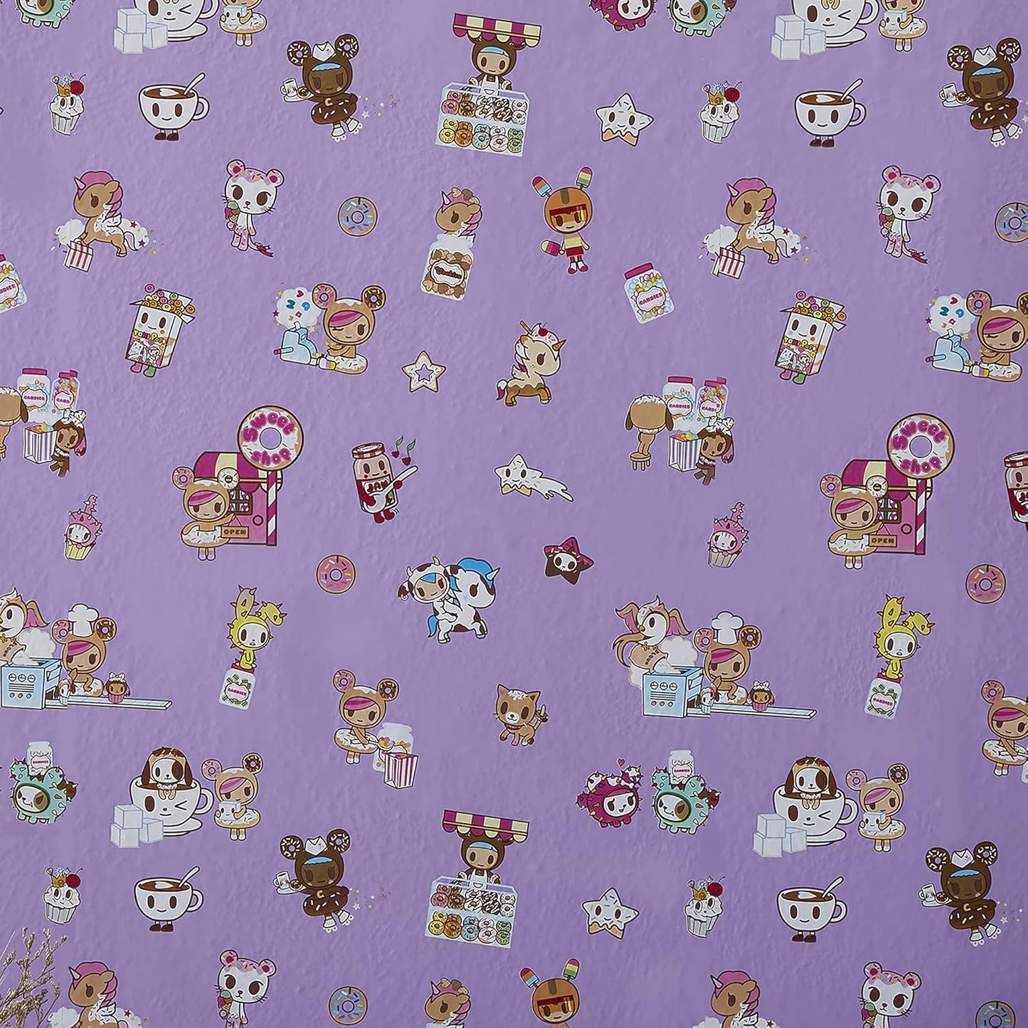 tokidoki Sweetshop 18" x 16.5' Waterproof Wall Paper Roll