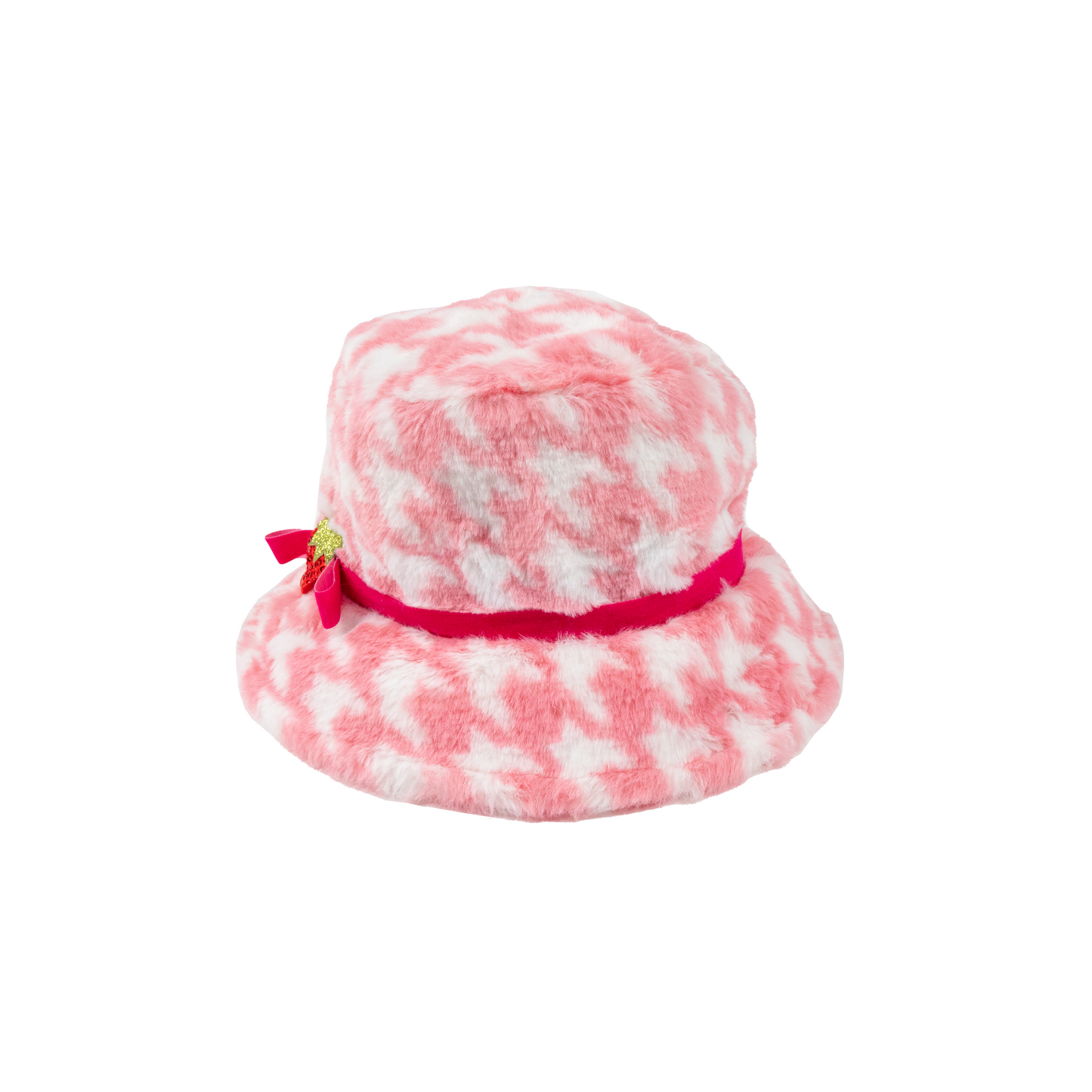 Strawberry Shortcake Premium Adult Strawberry Parfait Houndstooth Bucket Hat