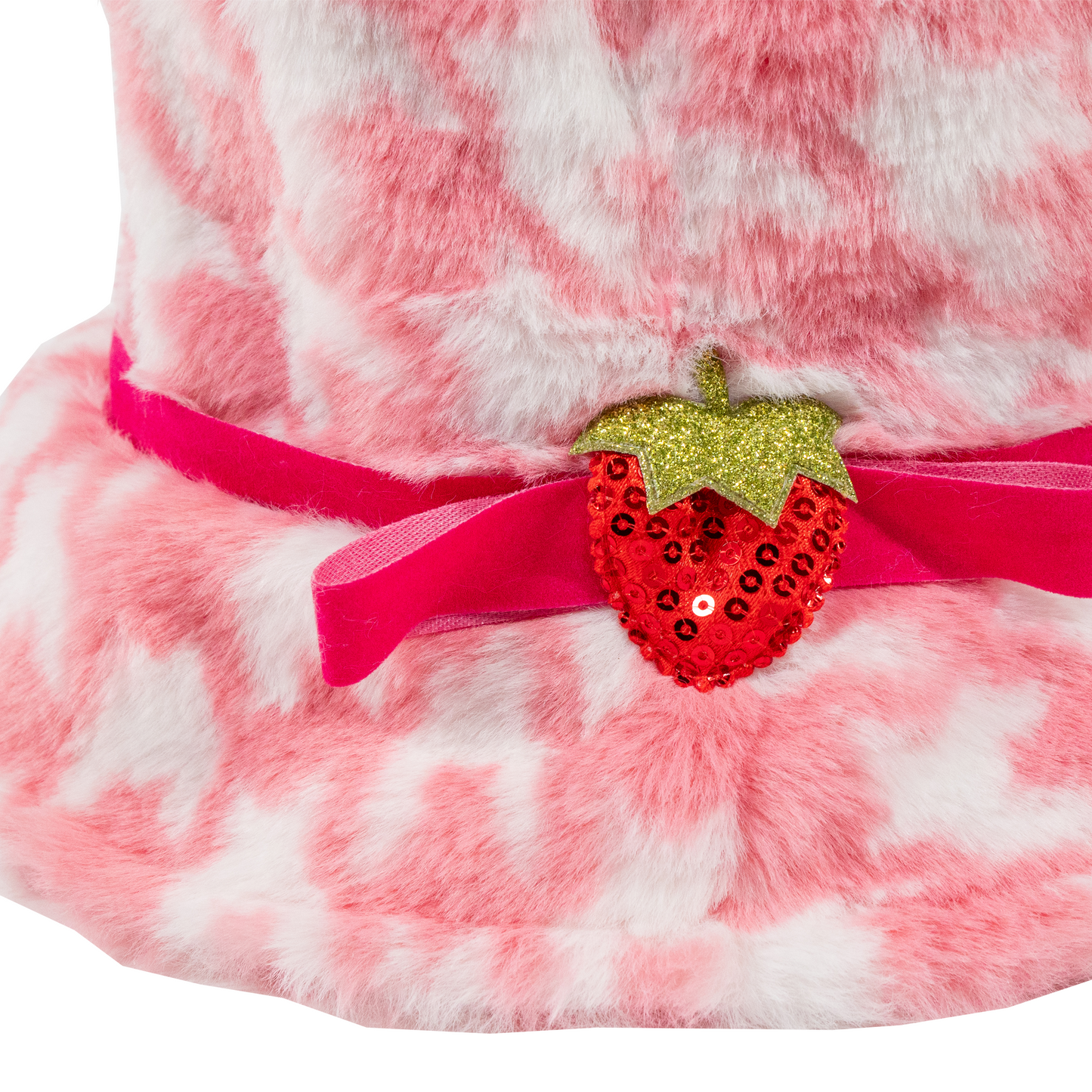 Strawberry Shortcake Premium Adult Strawberry Parfait Houndstooth Bucket Hat