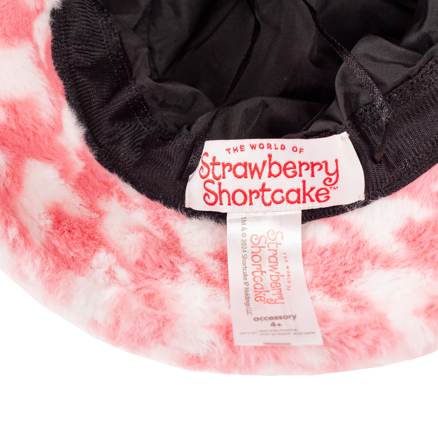 Strawberry Shortcake Premium Adult Strawberry Parfait Houndstooth Bucket Hat