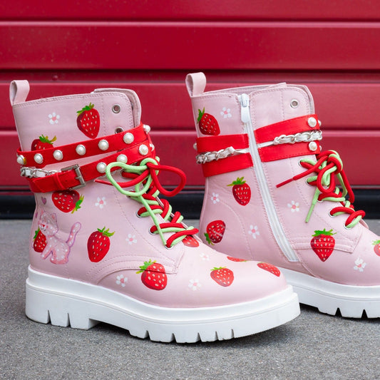 Strawberry Shortcake Limited Edition Adult Custom Boots