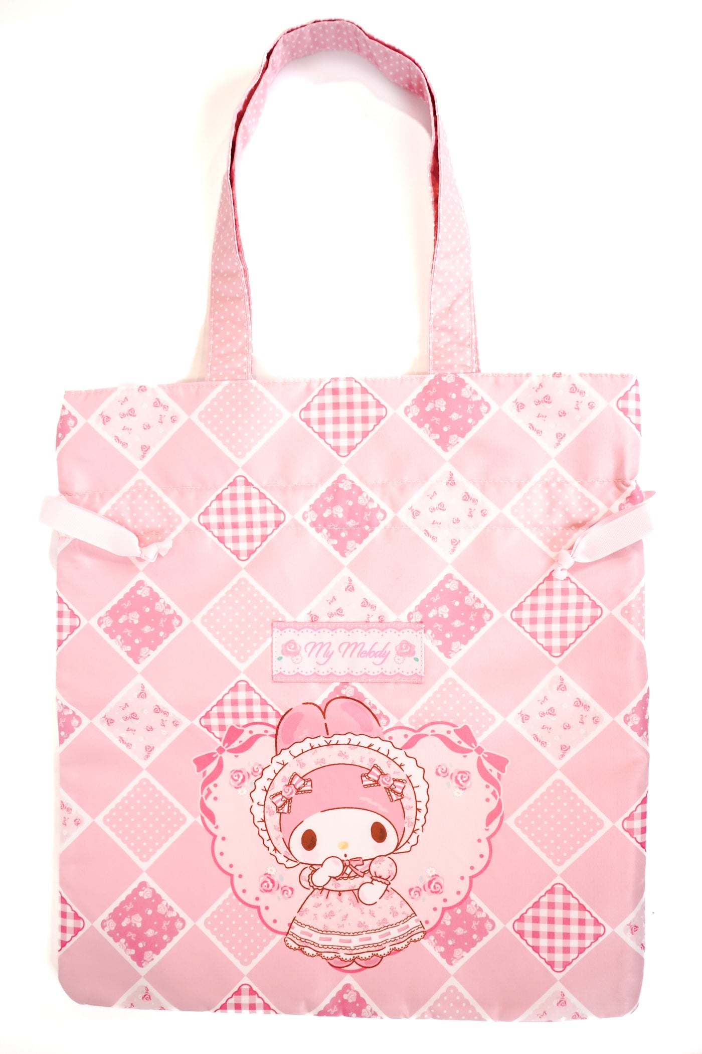 Sanrio Drawstring Tote Bag Pink My Melody