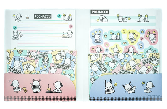 Sanrio Letter Set Checker Pattern Pochacco