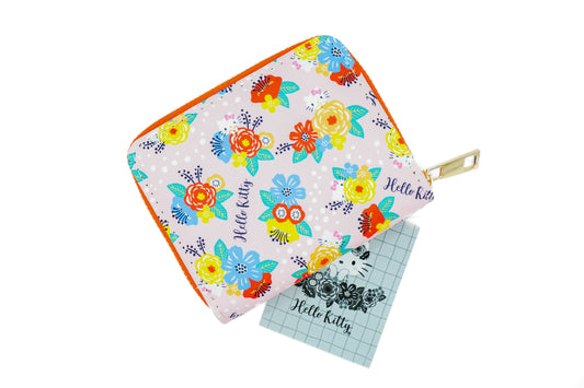 Sanrio Zipper Wallet Flower Hello Kitty