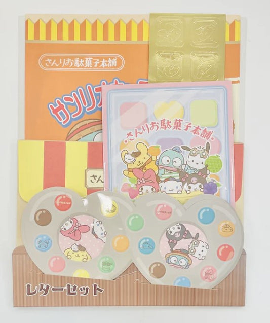 Sanrio Letter Set Dagashi Honpo Candy Shop Mix