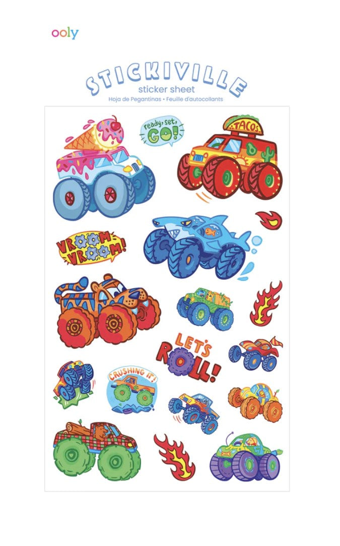 Monster Truck Stickiville Stickers