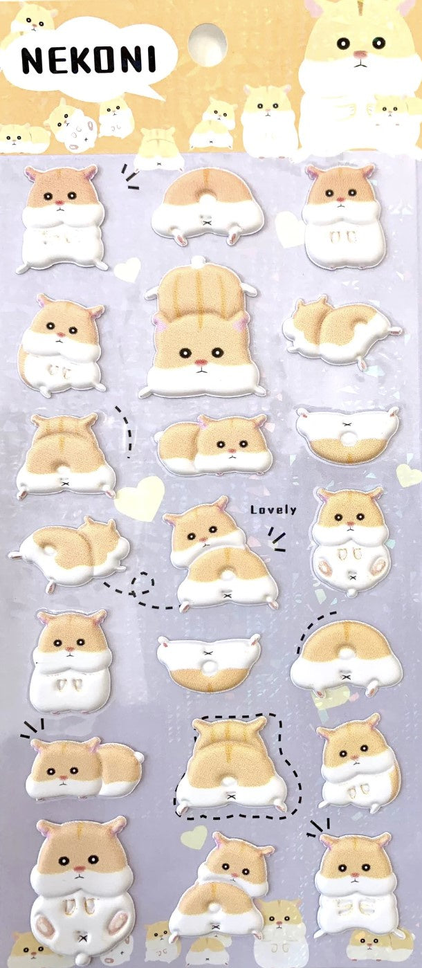 Stickers Nekoni Puffy Hamster