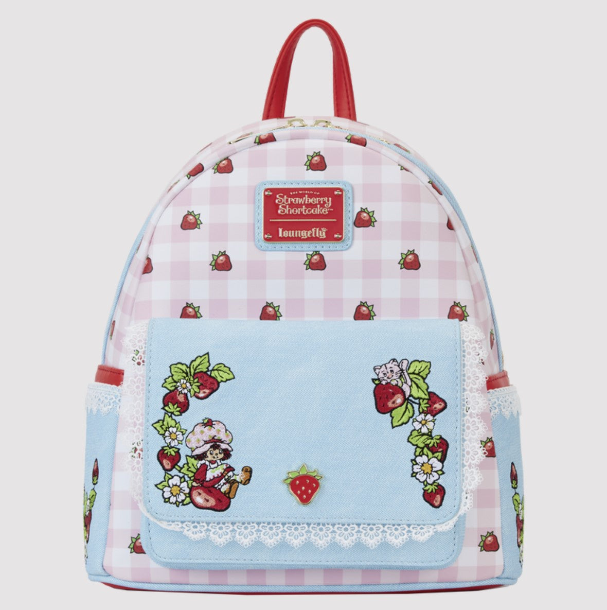 Strawberry Shortcake Denim Pocket Mini Backpack