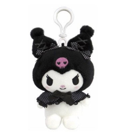 Kuromi Girly Black Cape Mascot Clip On