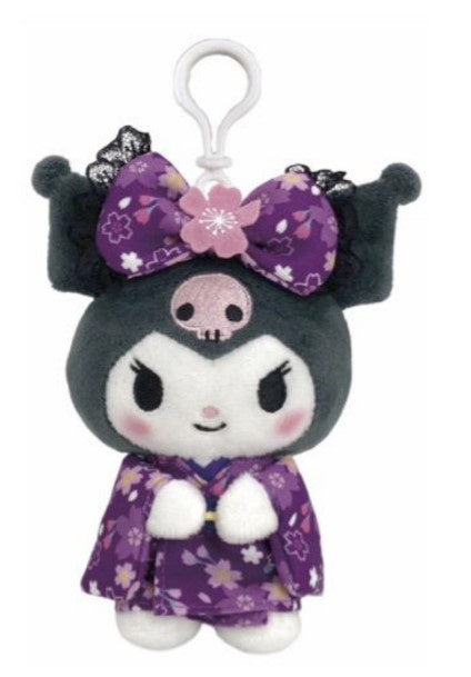 Kuromi Sakura Kimono Mascot Clip On