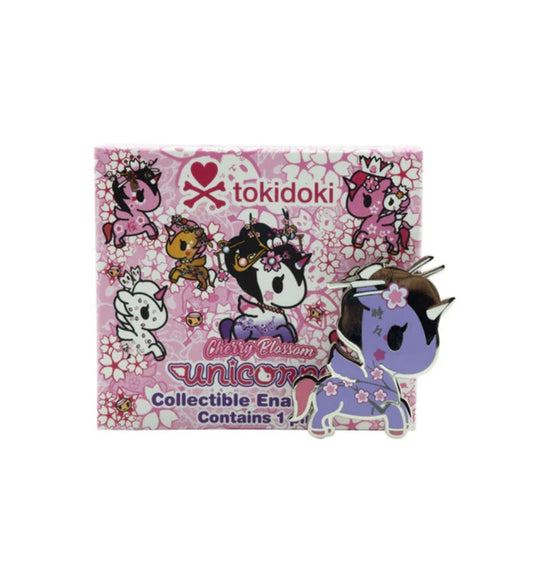 tokidoki Cherry Blossom Unicorno Enamel Pin Surprise Box