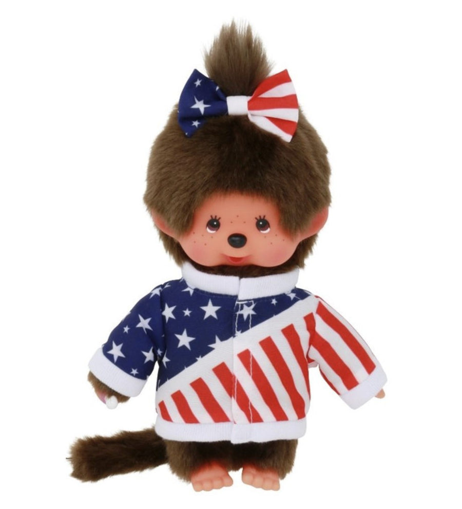 Monchhichi Girl with US Olympic Jersey 8in