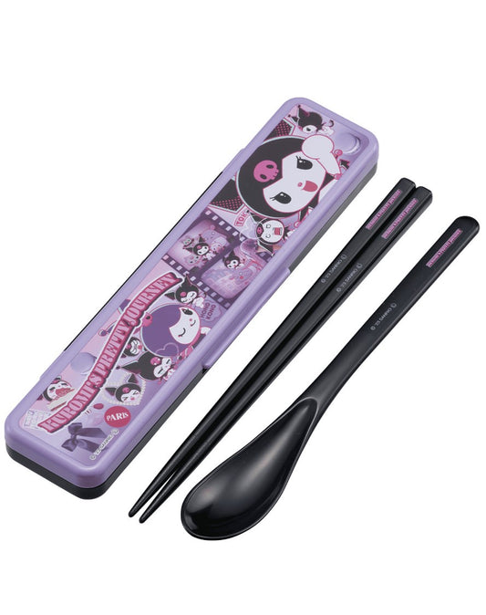 Kuromi Chopsticks and Spoon with Case Kuromi's Pretty Journey