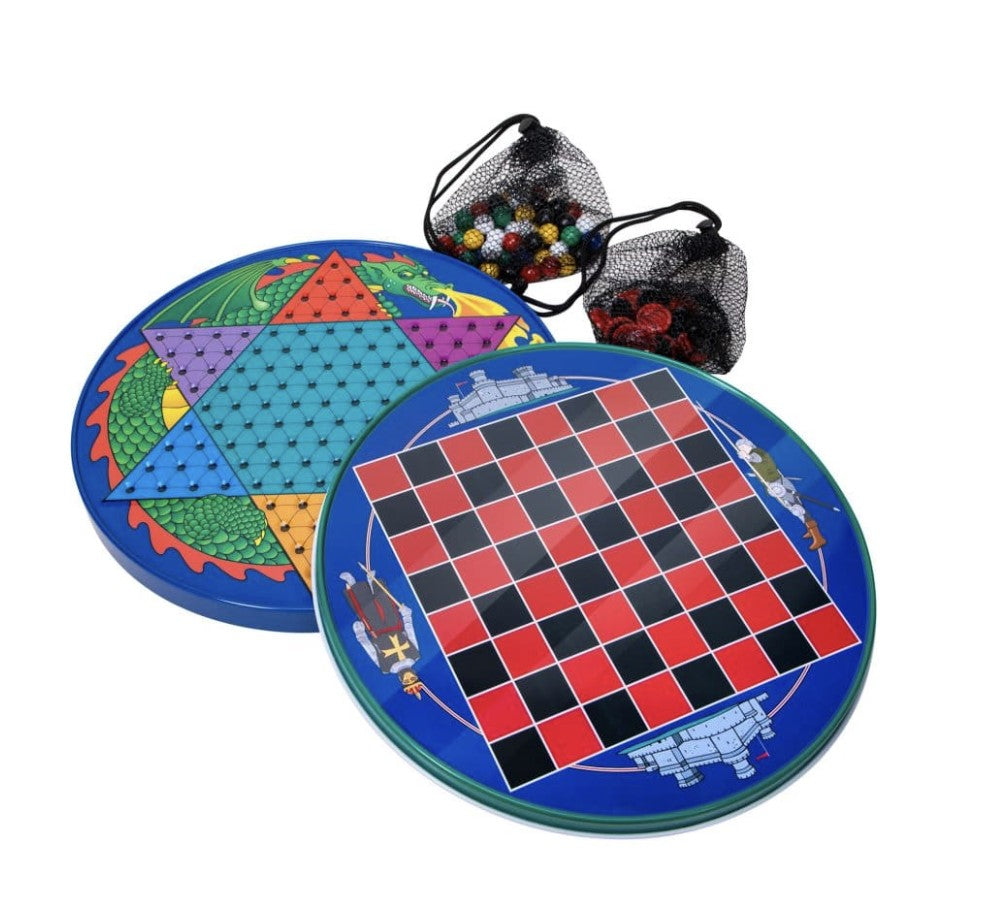 Chinese Checkers Chess and Checkers Tin