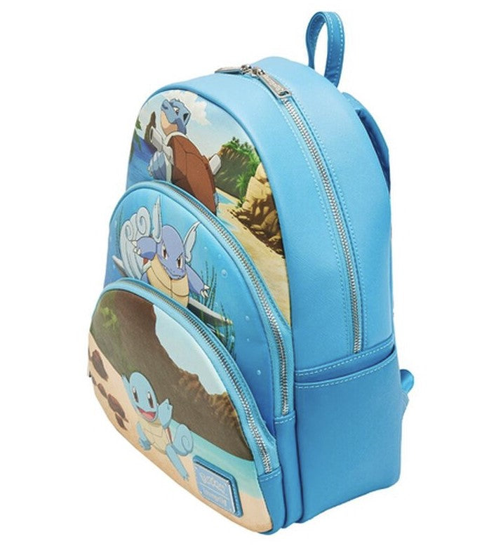 Pokemon Squirtle Evolution Triple Pocket Backpack