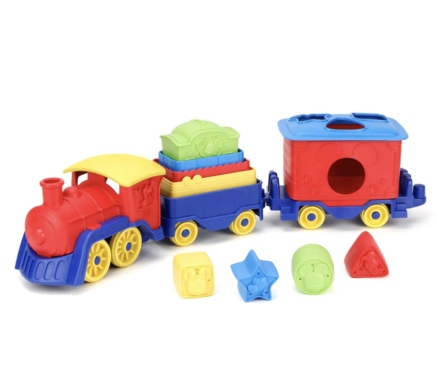 Green Toys Mickey Mouse & Friends Stack & Sort Train