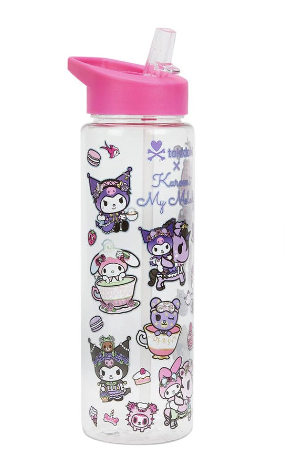 tokidoki X Kuromi & My Melody Garden Party Water Bottle