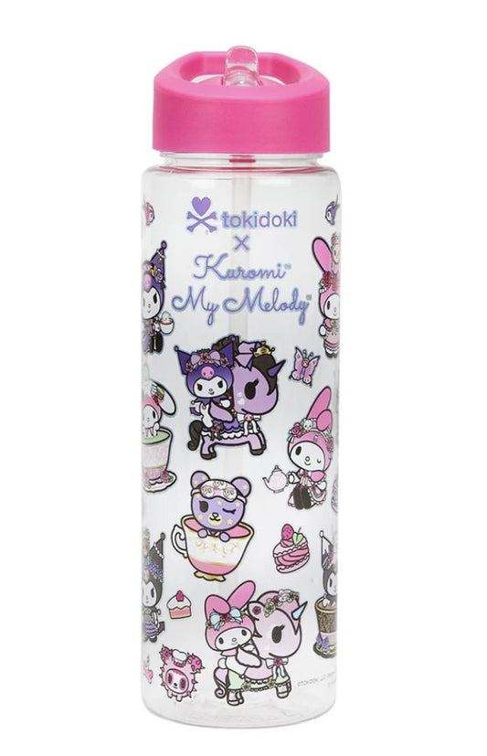 tokidoki X Kuromi & My Melody Garden Party Water Bottle