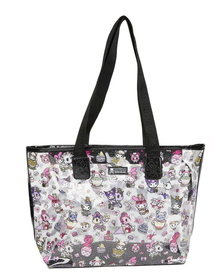 tokidoki X Kuromi My Melody Garden Party Clear Zip Tote Bag