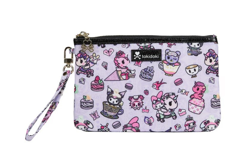 tokidoki X Kuromi & My Melody Garden Party Zip Pouch Wristlet