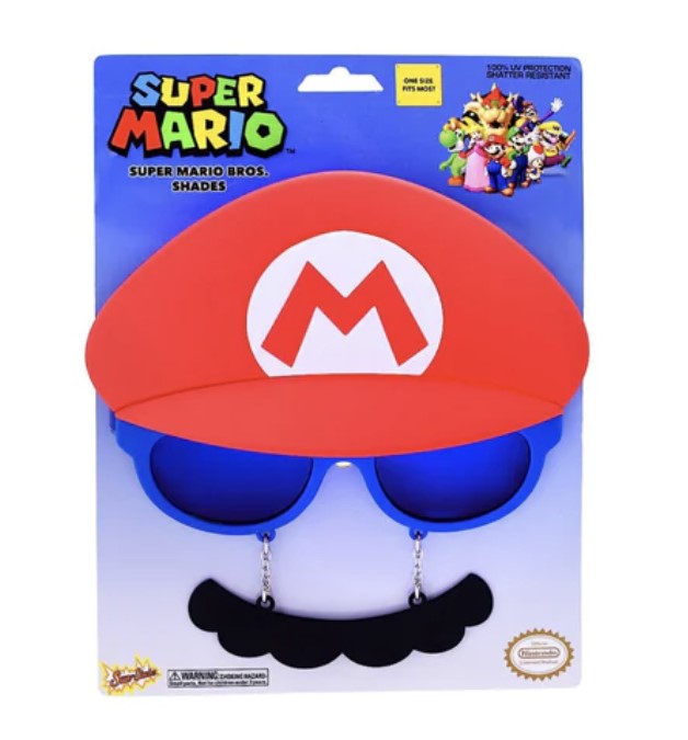 Nintendo Mario Mustache Sun-Staches