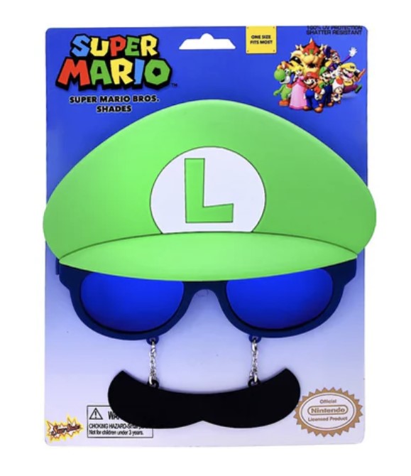 Nintendo Luigi Mustache Sun-Staches – Kappa Toys