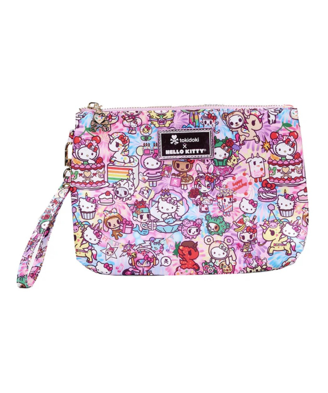 tokidoki x Hello Kitty Birthday Bash Gusset Zip Pouch Wristlet