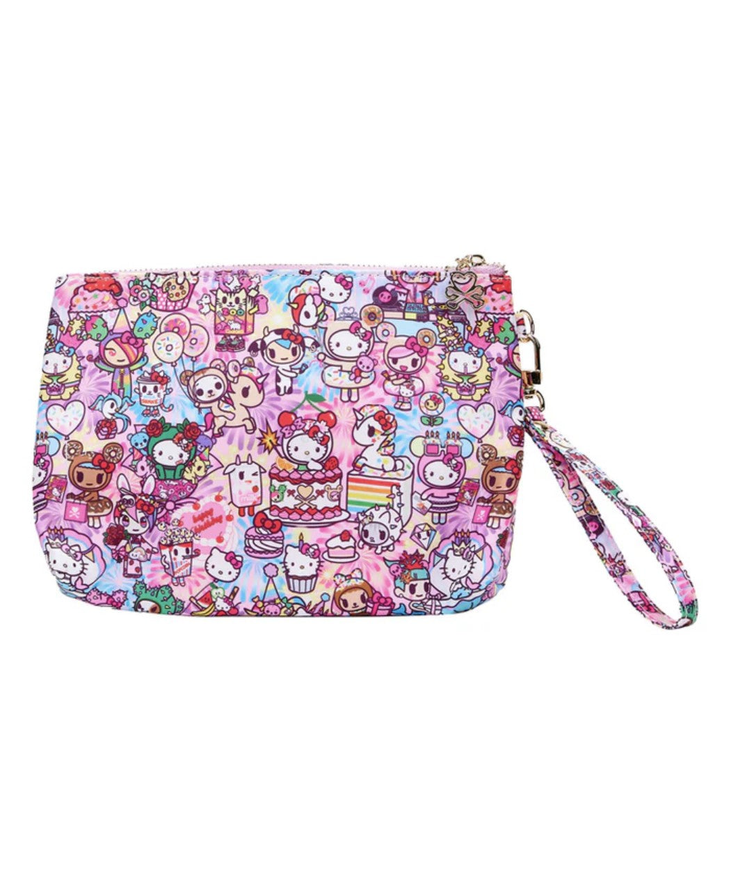 tokidoki x Hello Kitty Birthday Bash Gusset Zip Pouch Wristlet