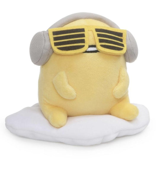 Plush Gudetama with Headphones 6in