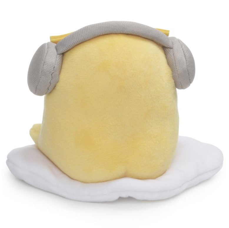 Plush Gudetama with Headphones 6in