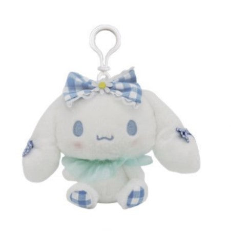 Cinnamoroll Gingham Mascot Plush Clip On