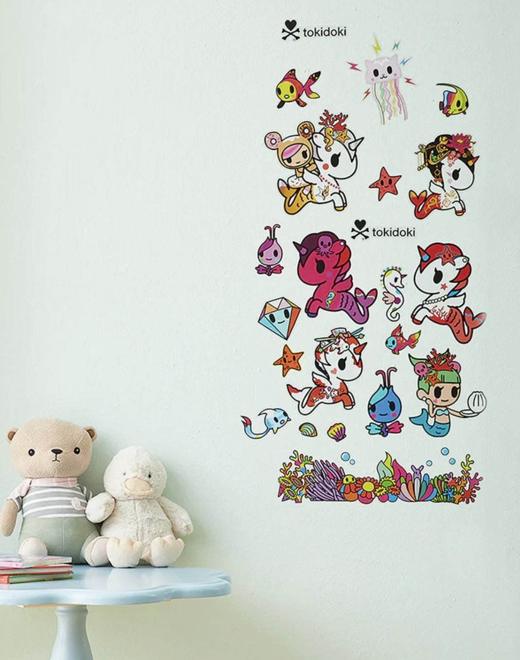 tokidoki Wall Decal Sea Punk Pattern