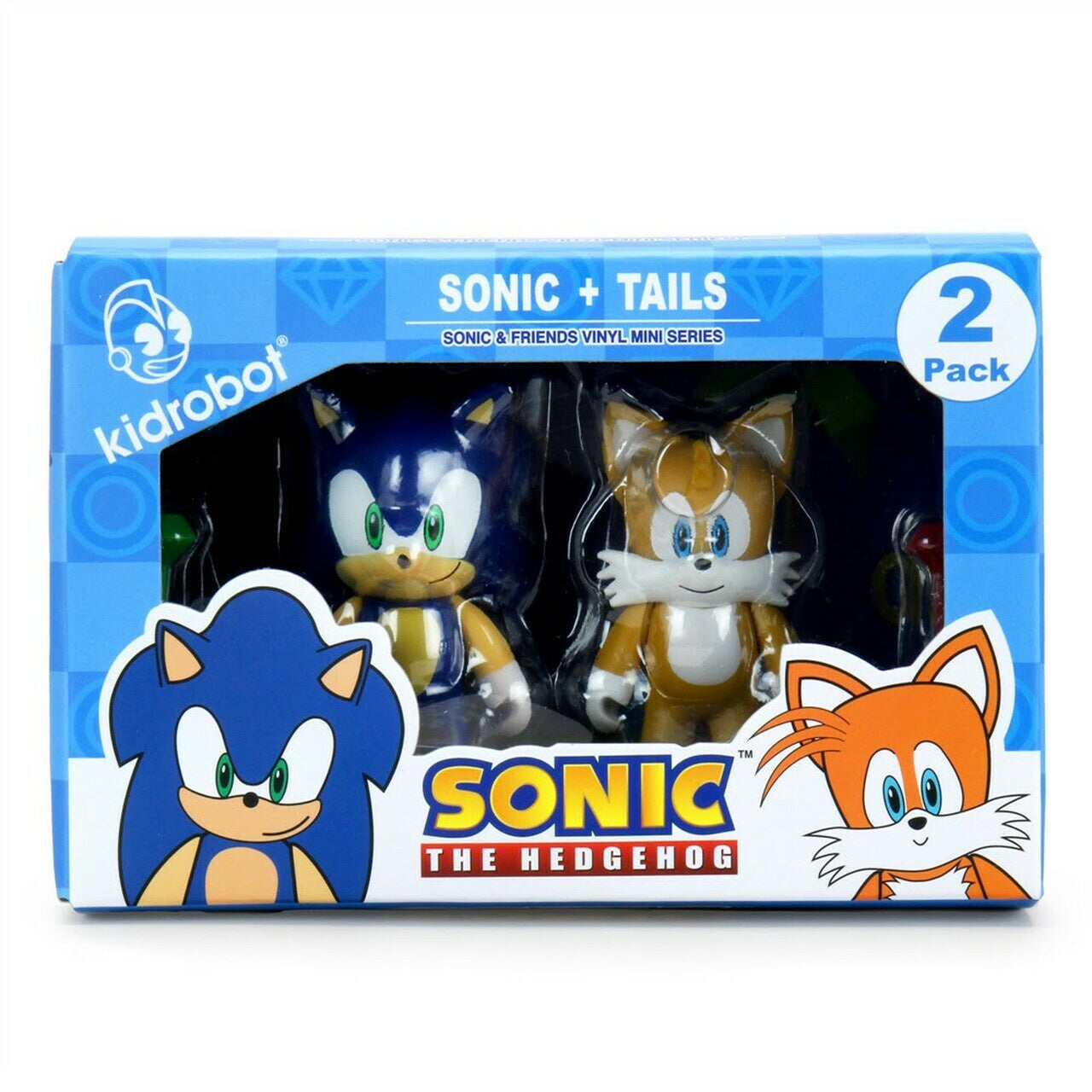 Sonic the Hedgehog + Tails 3 in Vinyl 2 Pack