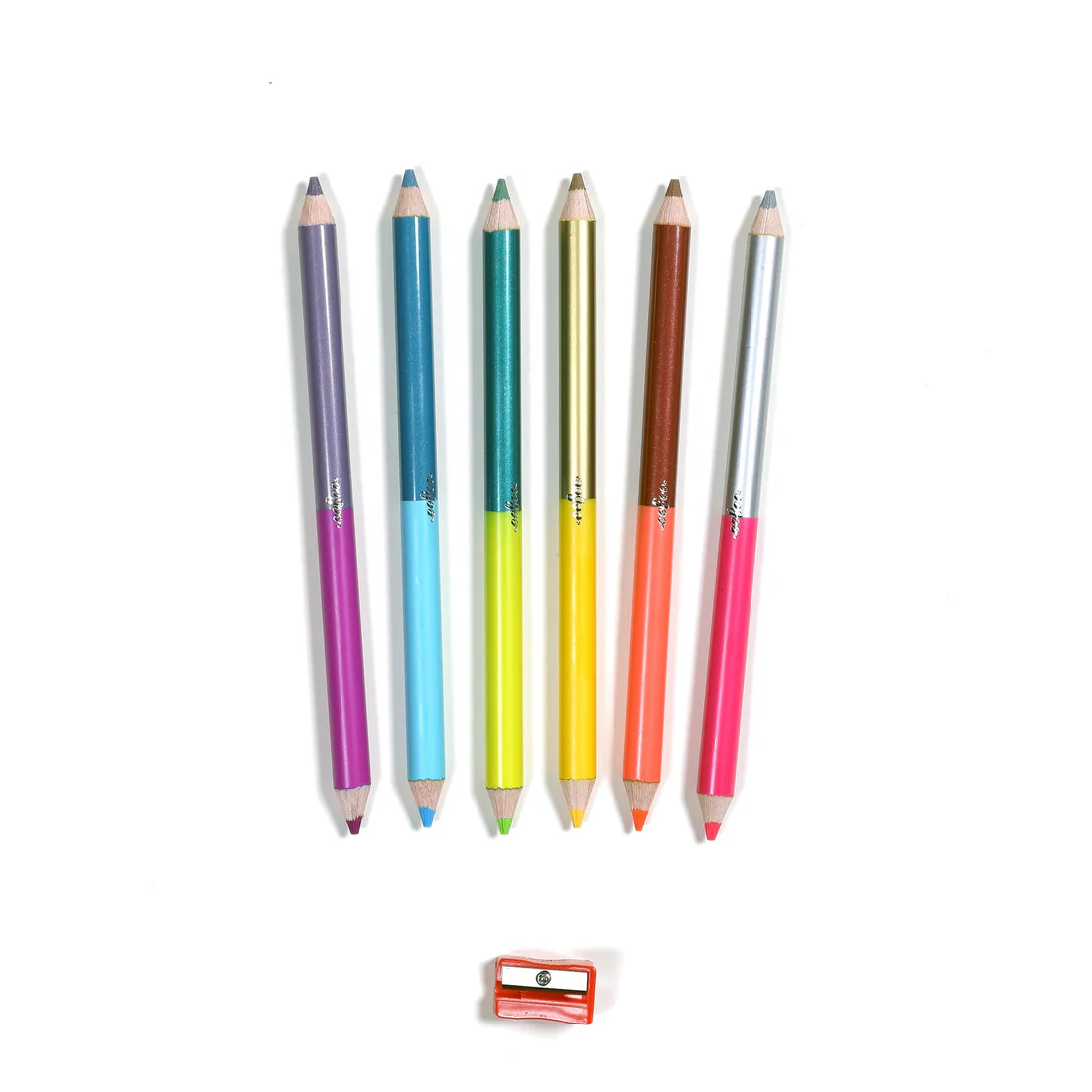 Axolotl 6 Jumbo Double Sided Colored Pencils