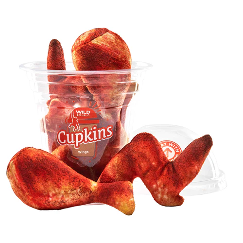 Cupkins Happytizers (chicken wing, fruits, vegetables)