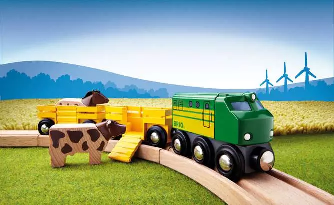 Brio Farm Train Set