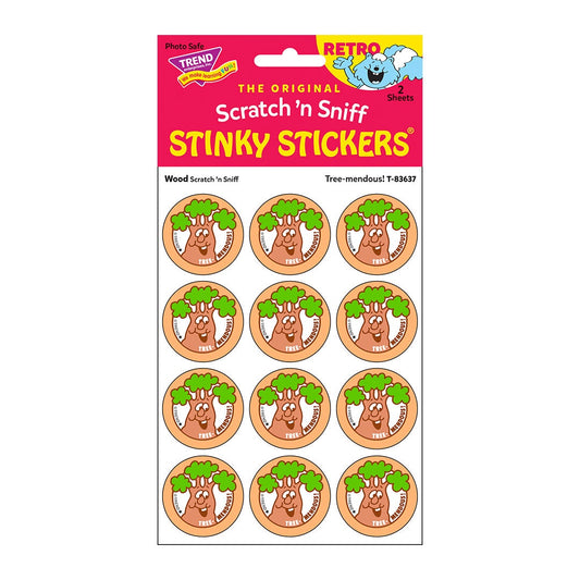 Scratch 'n Sniff Stinky Stickers Tree-mendous Wood