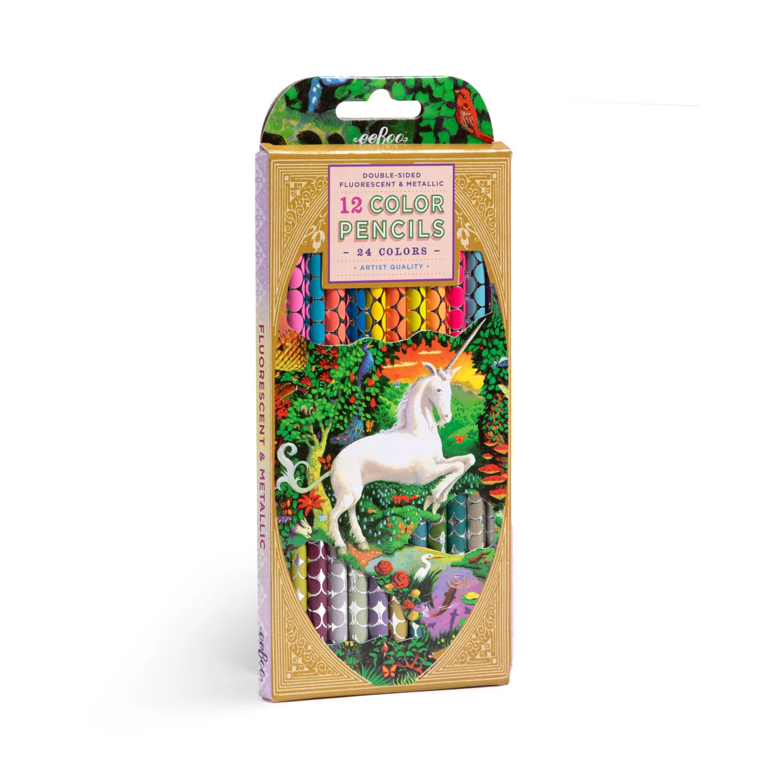 Unicorn Garden 12 Double Sided Colored Pencils