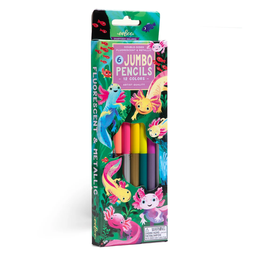 Axolotl 6 Jumbo Double Sided Colored Pencils