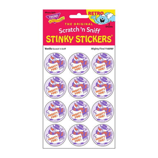 Scratch 'n Sniff Stinky Stickers Mighty Fine Vanilla